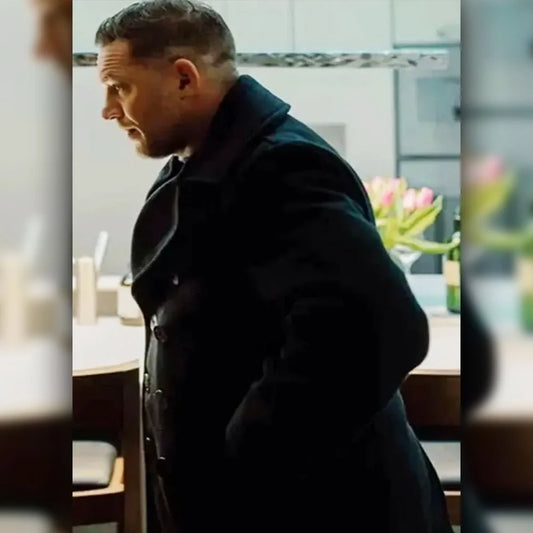 Tom Hardy MobLand Black Coat