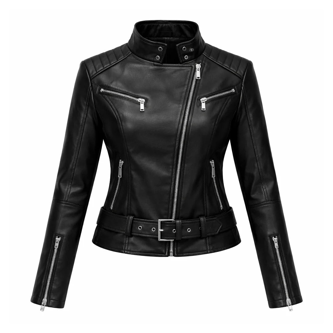 Motorcycle Quilted Leather Jacket