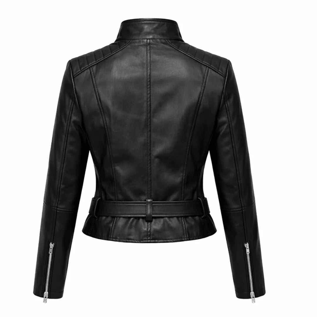 Motorcycle Quilted Leather Jacket