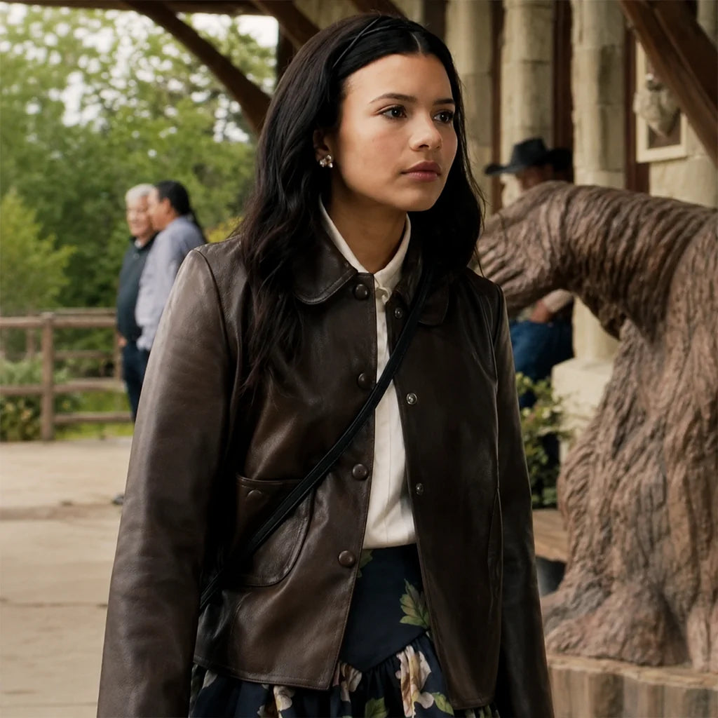 My Life With The Walter Boys S03 Nikki Rodriguez Brown Jacket