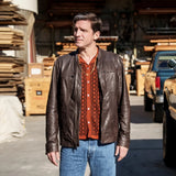 Shea Buckner NCIS Origins S02 Brown Jacket