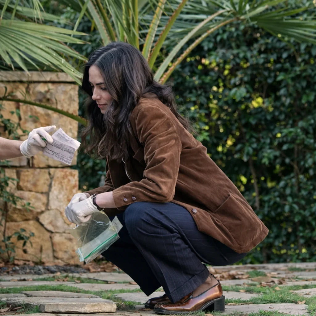 Mariel Molino NCIS Origins S02 Brown Blazer