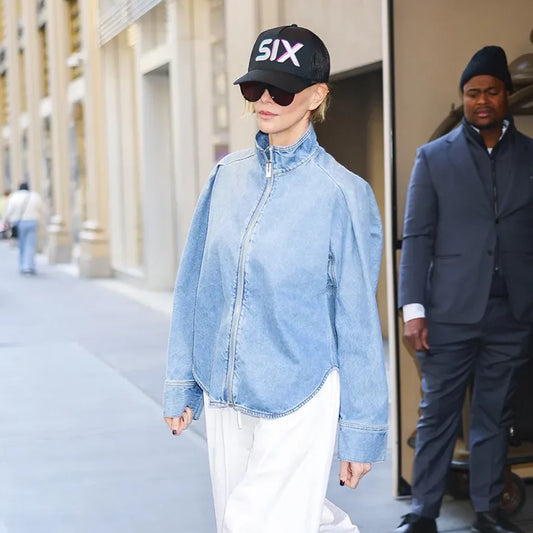 NY City Charlize Theron Denim Jacket