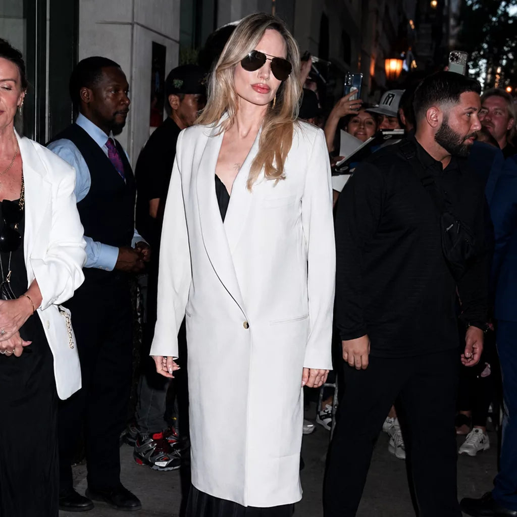 NYC Special Screening Couture Angelina Jolie Coat