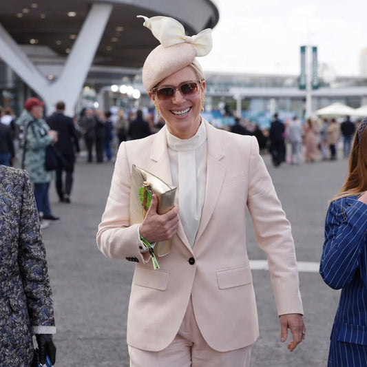 Zara Tindall Grand National Festival Pink Suit
