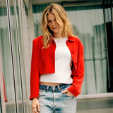 New York Times Milly Alcock Red Jacket