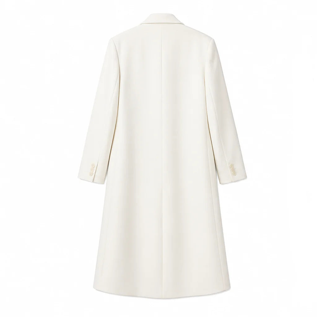 Nice Airport France Heidi Klum White Coat