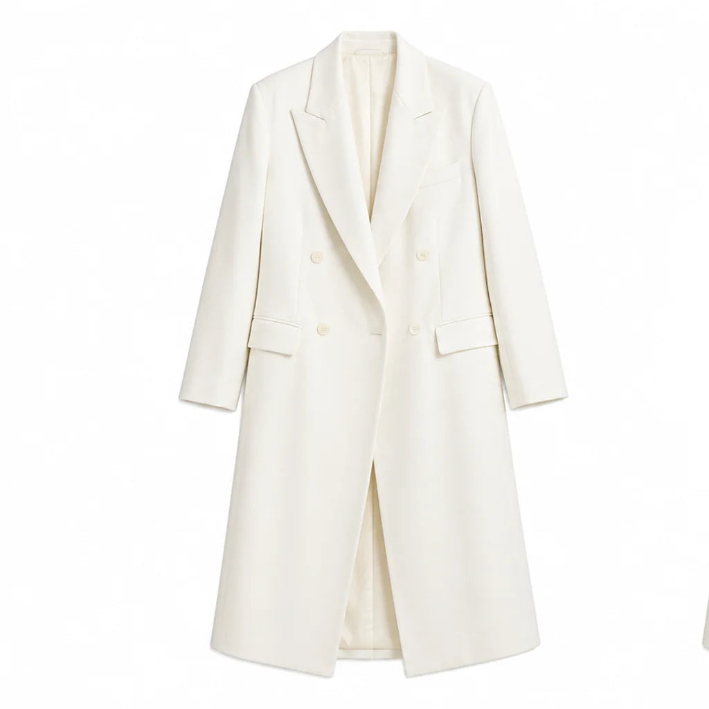 Nice Airport France Heidi Klum White Coat