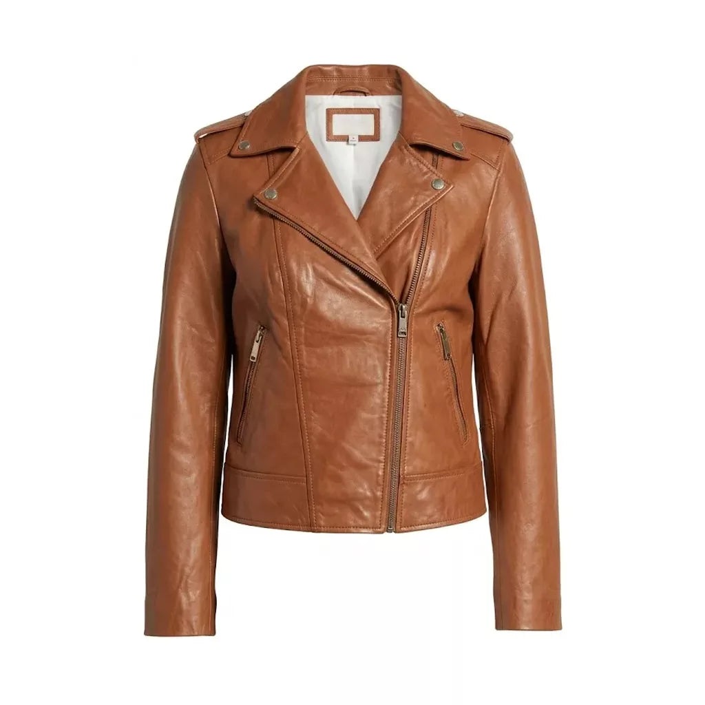 Off Campus Ella Bright Leather Jacket