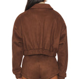Hannah Wells Off Campus S01 Suede Jacket