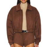 Hannah Wells Off Campus S01 Suede Jacket