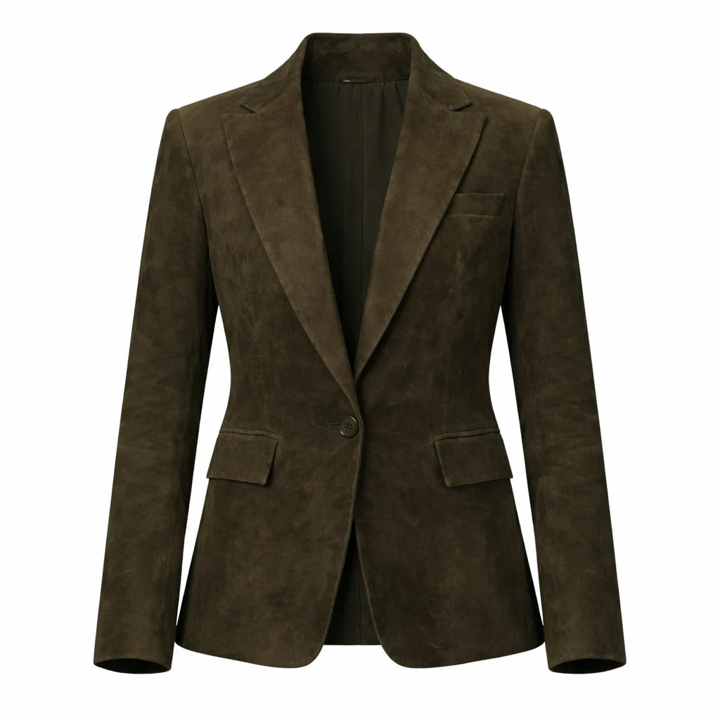 Law and Order SVU S27 Mariska Hargitay Suede Leather Blazer