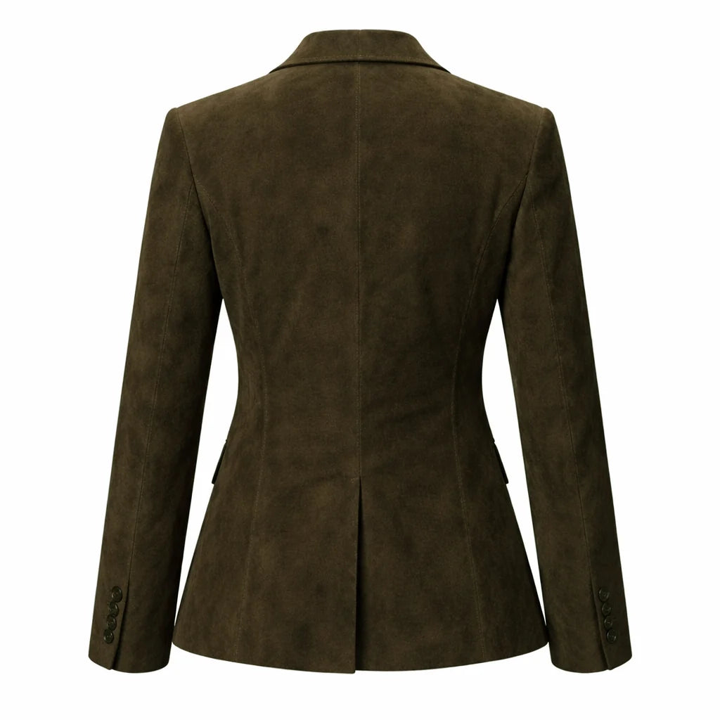 Law and Order SVU S27 Mariska Hargitay Suede Leather Blazer