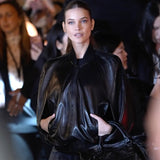 Paris Fashion Week Barbara Palvin Black Jacket