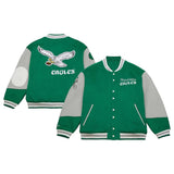 90s Eagles Letterman Green Jacket