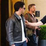 Nick Jonas Power Ballad Press Junket Black Jacket