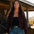 Ransom Canyon S02 Minka Kelly Plaid Jacket