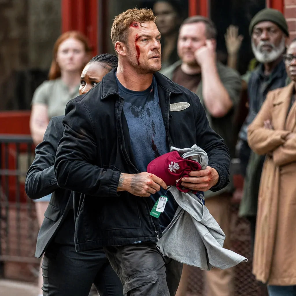Reacher S04 Jack Reacher Black Jacket
