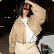Birthday Celebration Rihanna Brown Jacket