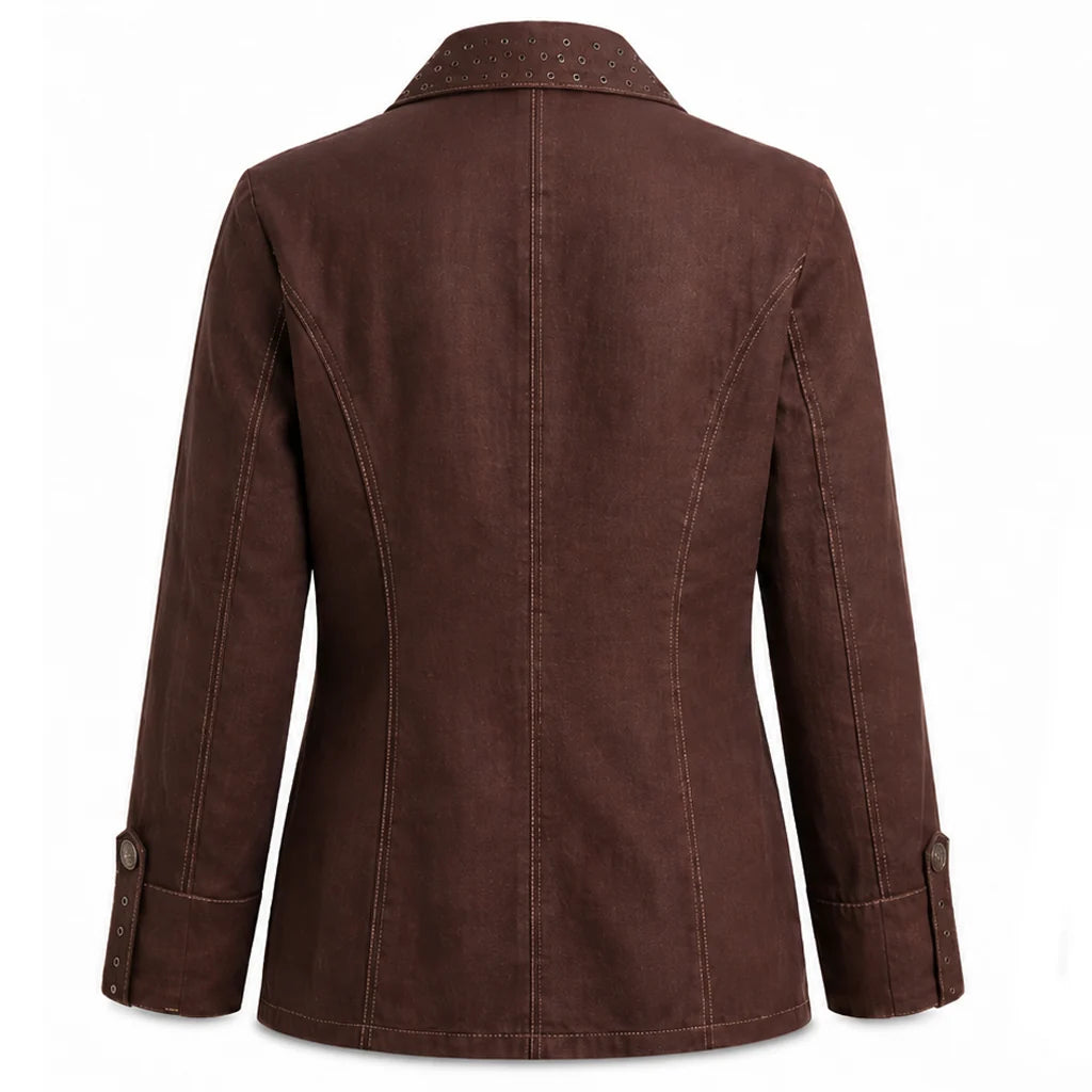 Claire Rushbrook Rivals S02 Brown Blazer