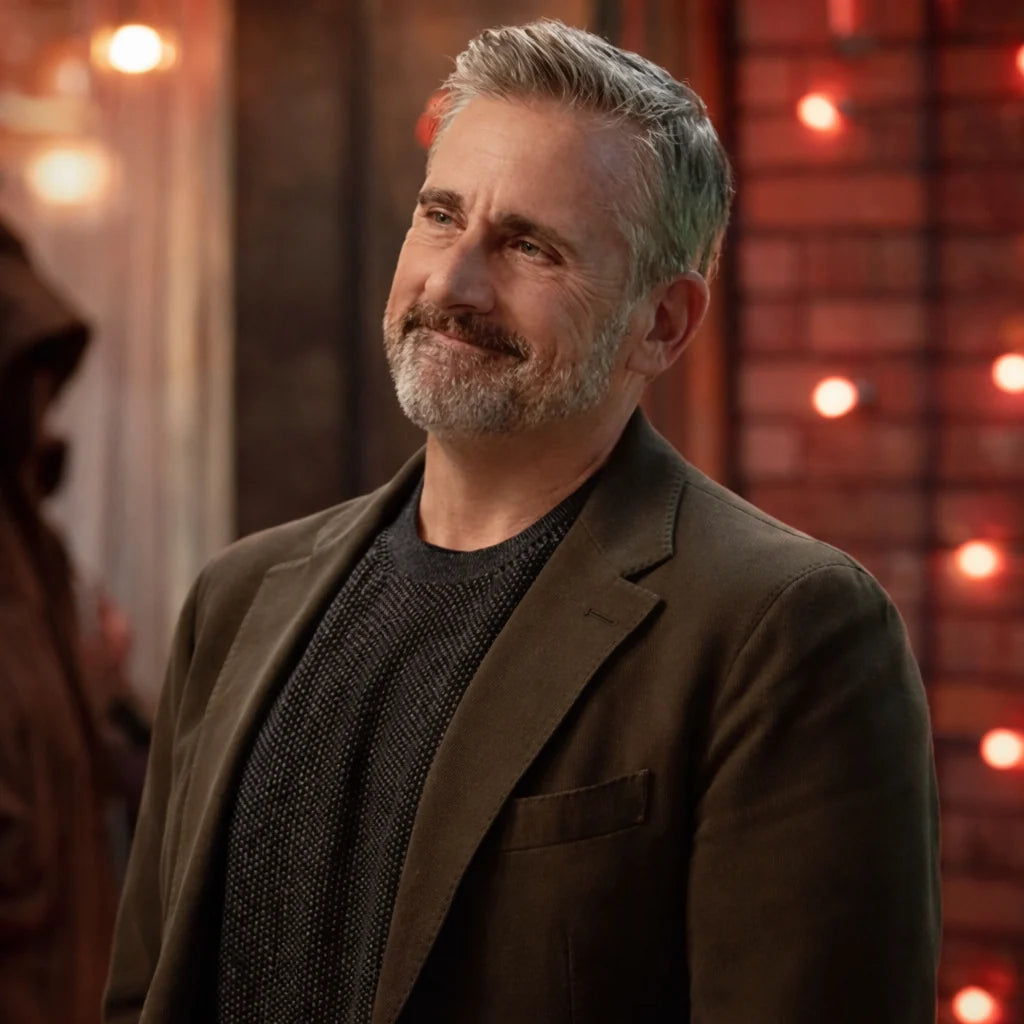 Rooster Steve Carell Brown Blazer
