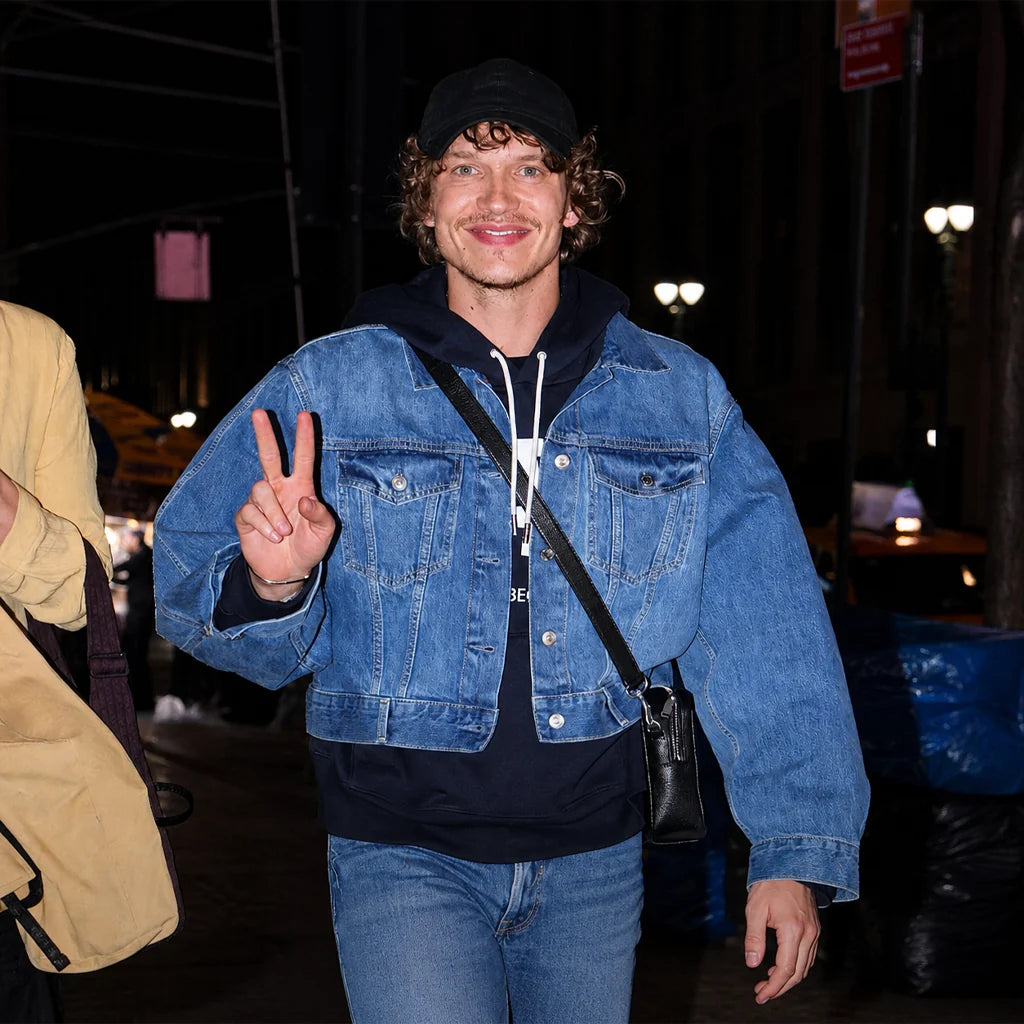 SNL After Party 2026 Connor Storrie Denim Jacket