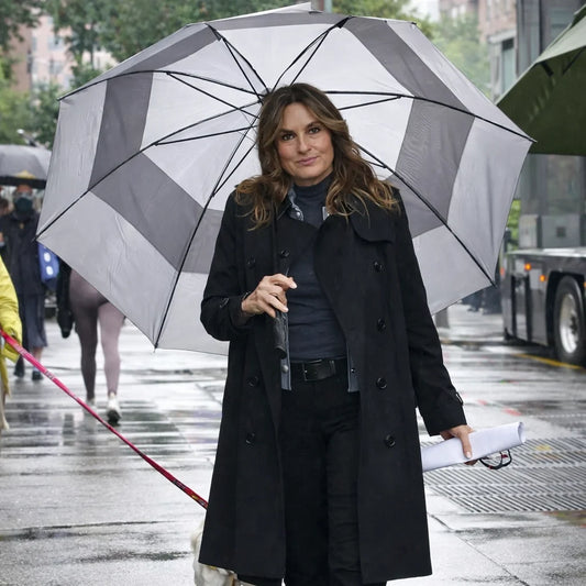 Olivia Benson Law and Order SVU S27 Black Trench Coat