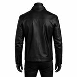 Simple Black Leather Jacket