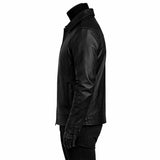 Simple Black Leather Jacket