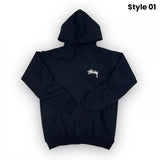 Dice Slim Fit Black Hoodie