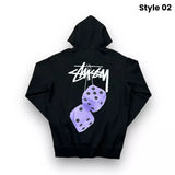 Dice Slim Fit Black Hoodie