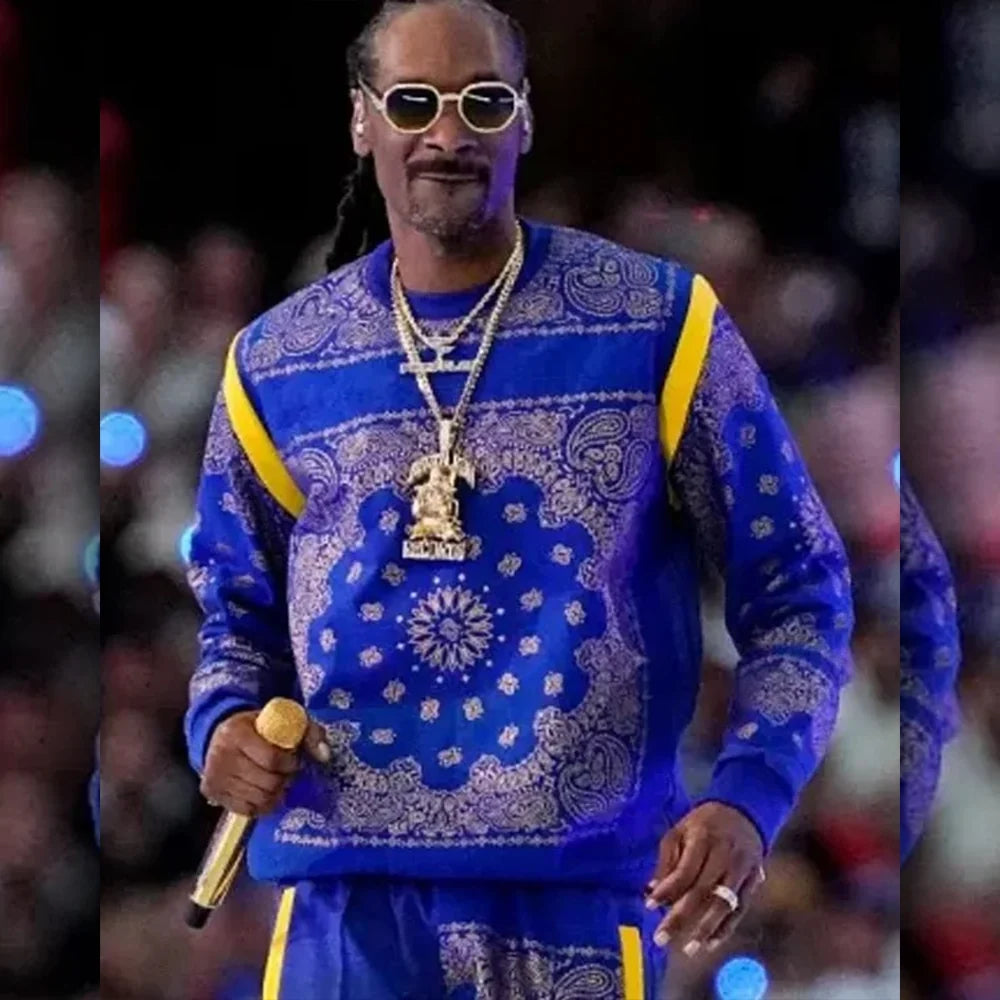 Snoop Dogg Super Bowl Halftime Blue Tracksuit