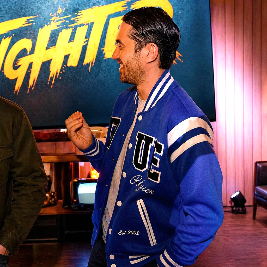 Street Fighter Launch Party Andrew Koji Wool Jacket