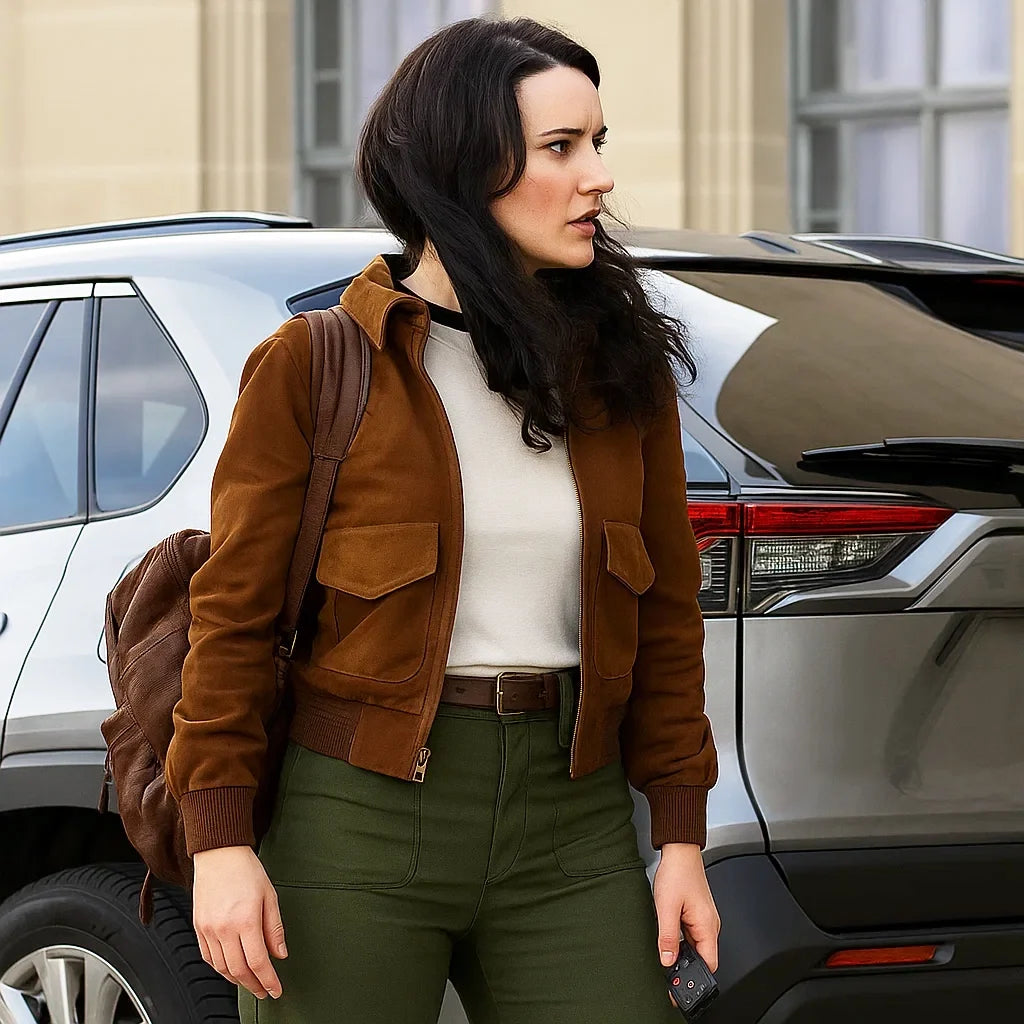 Superman Rachel Brosnahan Brown Jacket
