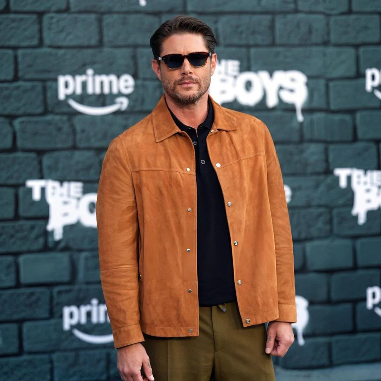 The Boys S05 Finale Premiere Jensen Ackles Suede Jacket