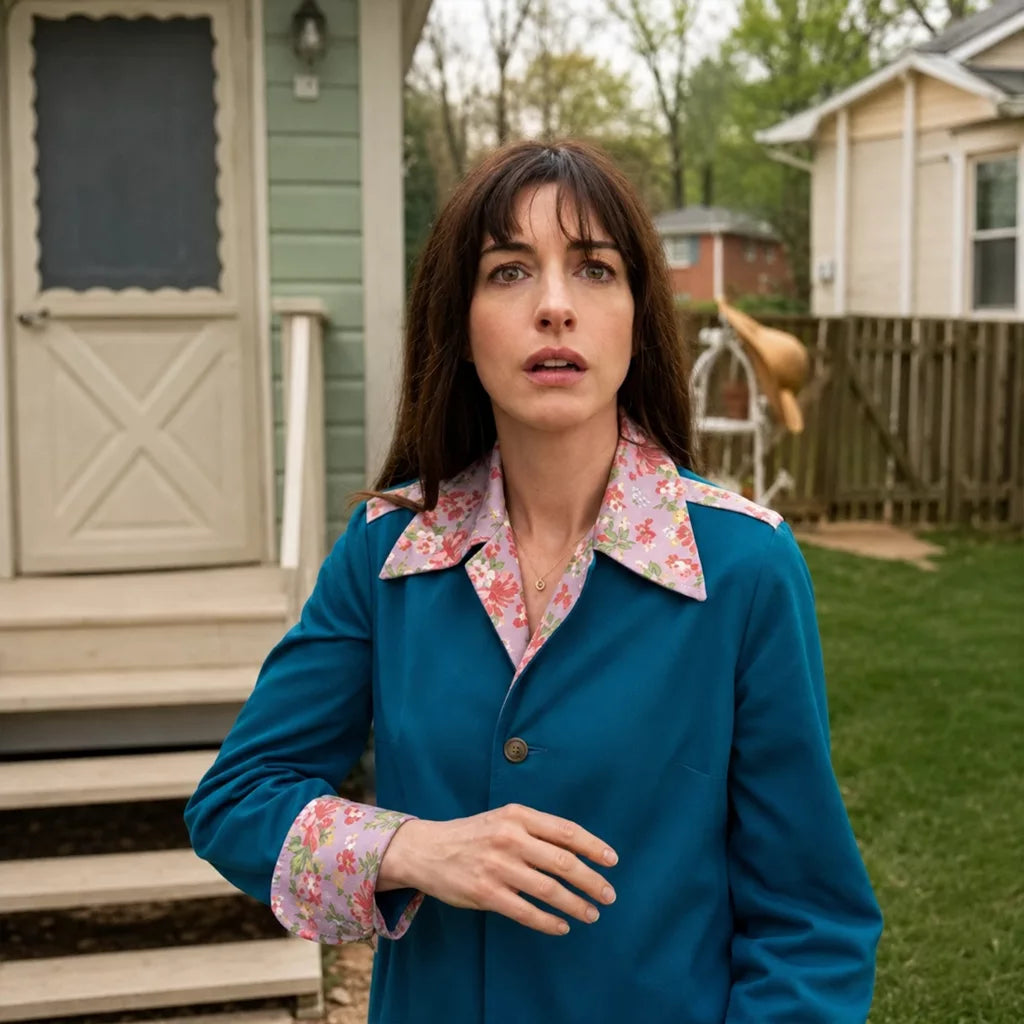 The End Of Oak Street Anne Hathaway Coat