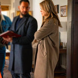 The Hunting Party Season 02 Melissa Roxburgh Brown Coat