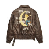 The Kid Who Jumped To The Moon Jungkook Leather Jacket