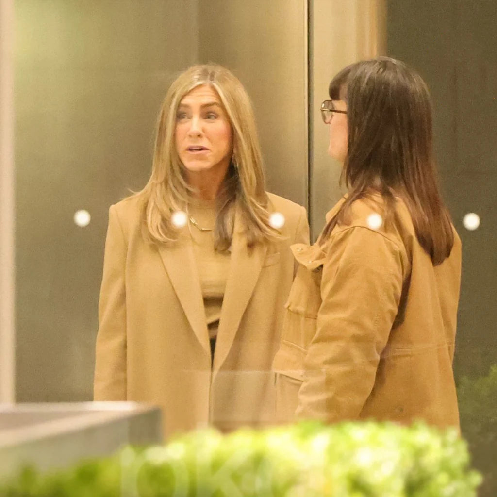 The Morning Show Jennifer Aniston Brown Coat