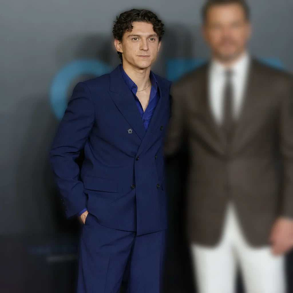Premiere Mumbai The Odyssey Tom Holland Blue Suit