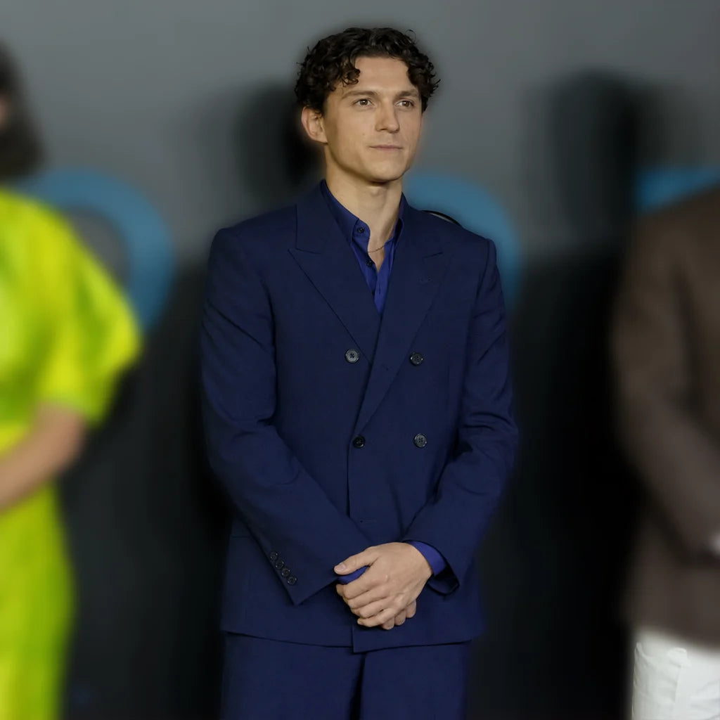 Premiere Mumbai The Odyssey Tom Holland Blue Suit
