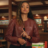 Nyla Harper The Rookie S08 Maroon Jacket