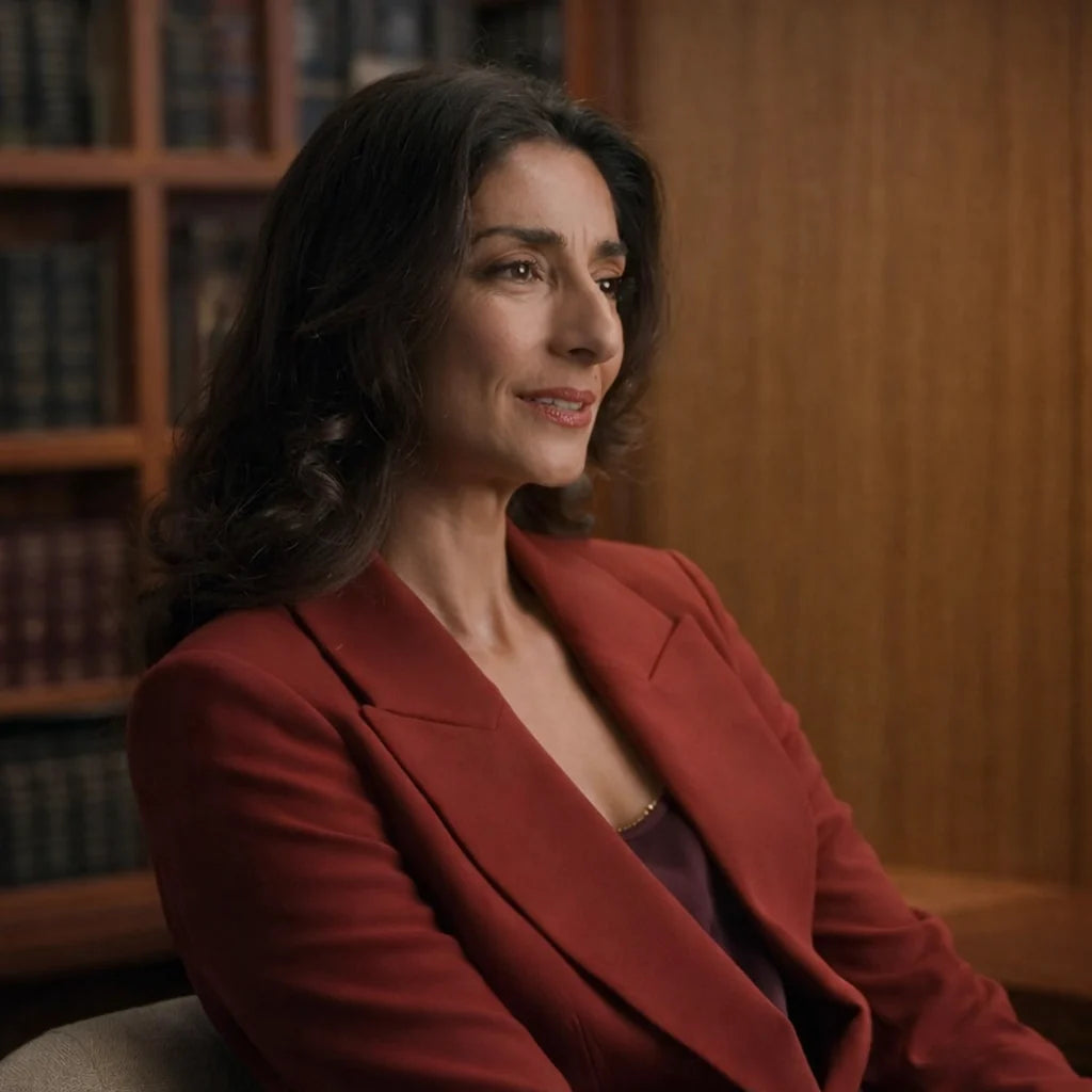 Necar Zadegan The Rookie S08 Red Blazer
