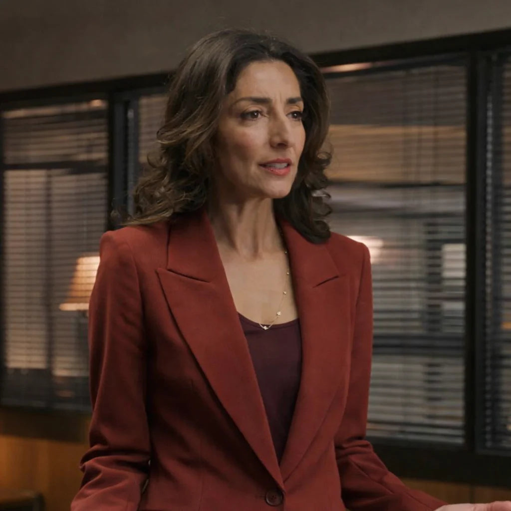 Necar Zadegan The Rookie S08 Red Blazer