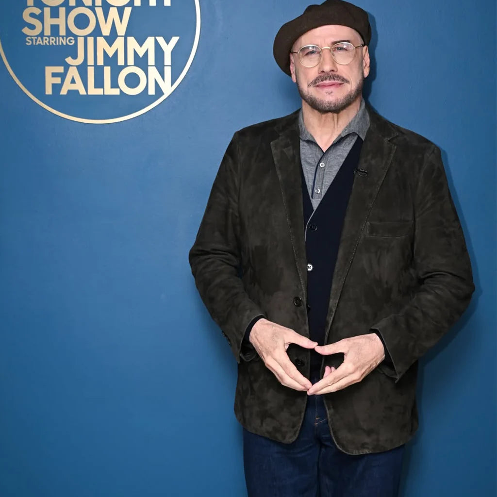 John Travolta The Tonight Show Season 13 Sude Blazer