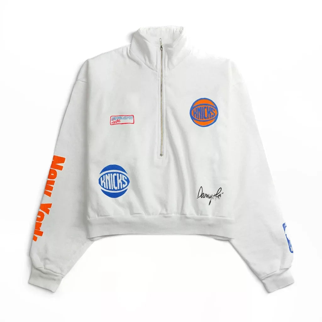 Sara Haines The View Knicks White Jacket