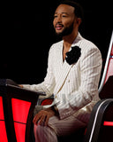 The Voice S25 White Pinstripe Suit