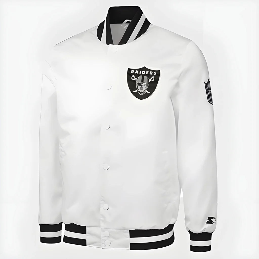 Tom Brady Raiders White Jacket