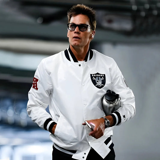 Tom Brady Raiders White Jacket