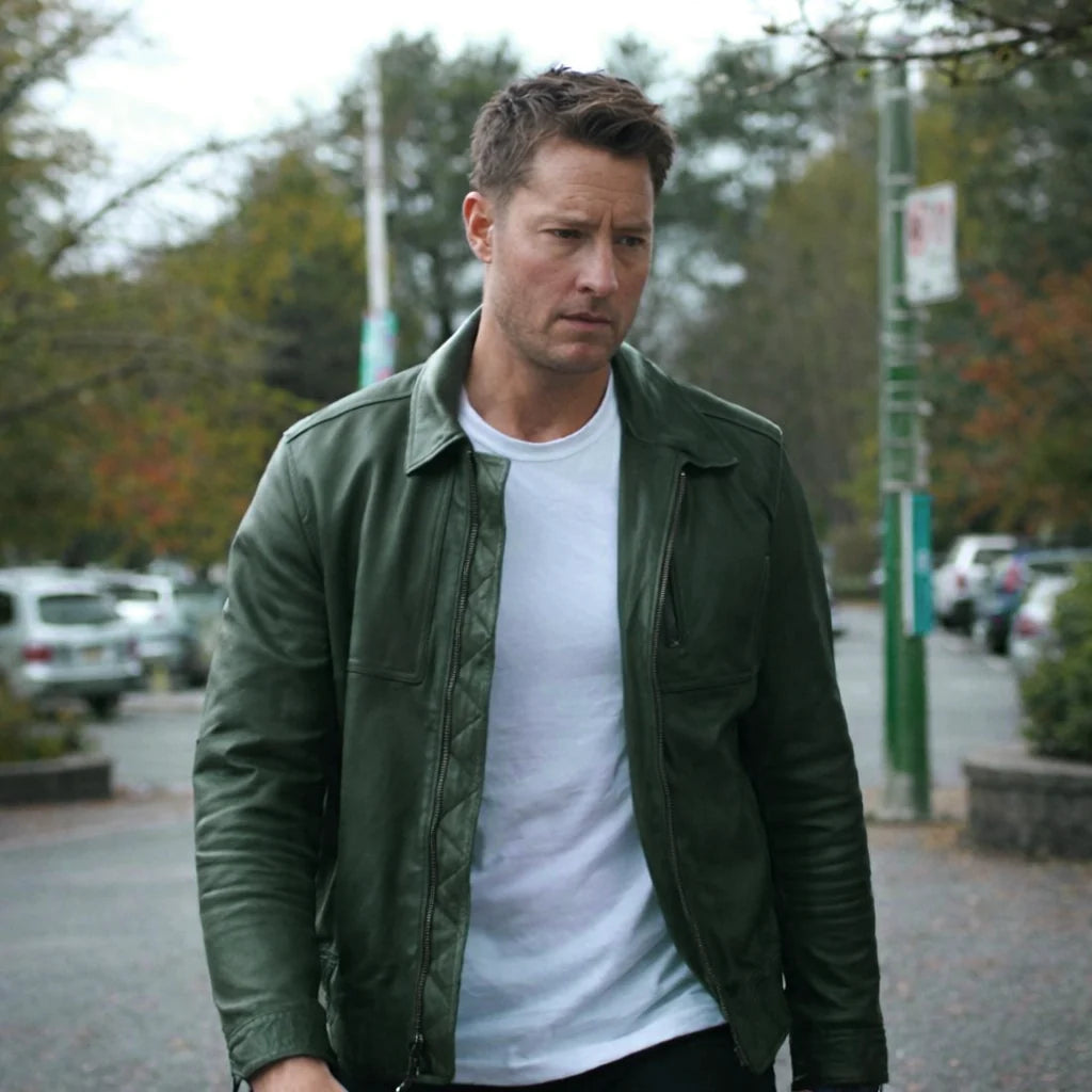 Justin Hartley Tracker S03 Green Jacket